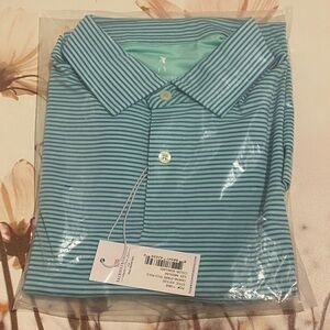Fairway & Greene Green Striped Polo Shirt